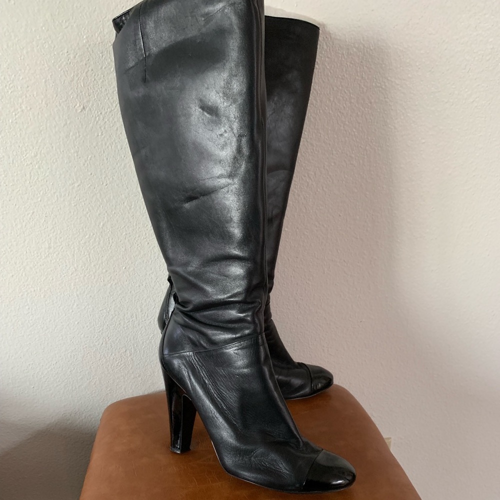 Nine West black heel boots